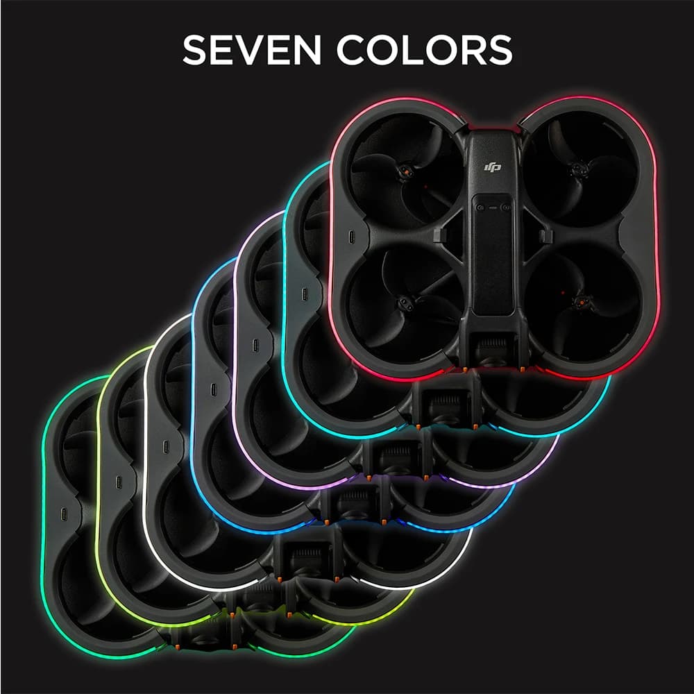 Protections de conduits VIFLY avec bande LED colorée pour DJI Avata 2