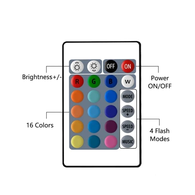 Lampe sous-marine à 10LED RGB SubSN, alimentée par batterie 62, idéale pour un jardin, une piscine, 