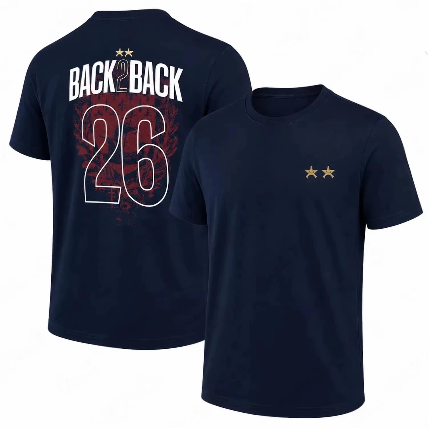 T-shirt PSG Paris Back To Back Football Champions pour hommes et femmes, vêtements d'été en coton Y2
