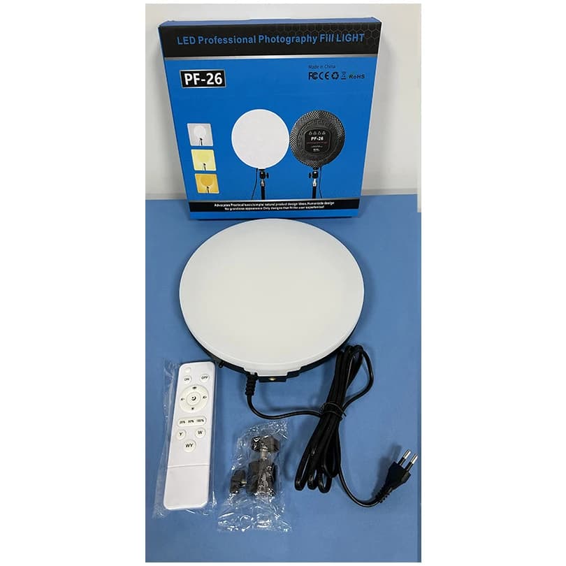 Anneau lumineux de photographie à LED 10 pouces, support de trépied HONArm, éclairage annulaire pour