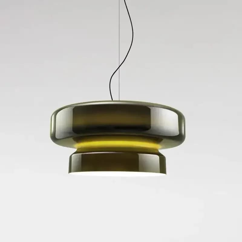 LED mode verre pendentif lumières moderne annulaire lustre concepteur suspension lampe maison chambr