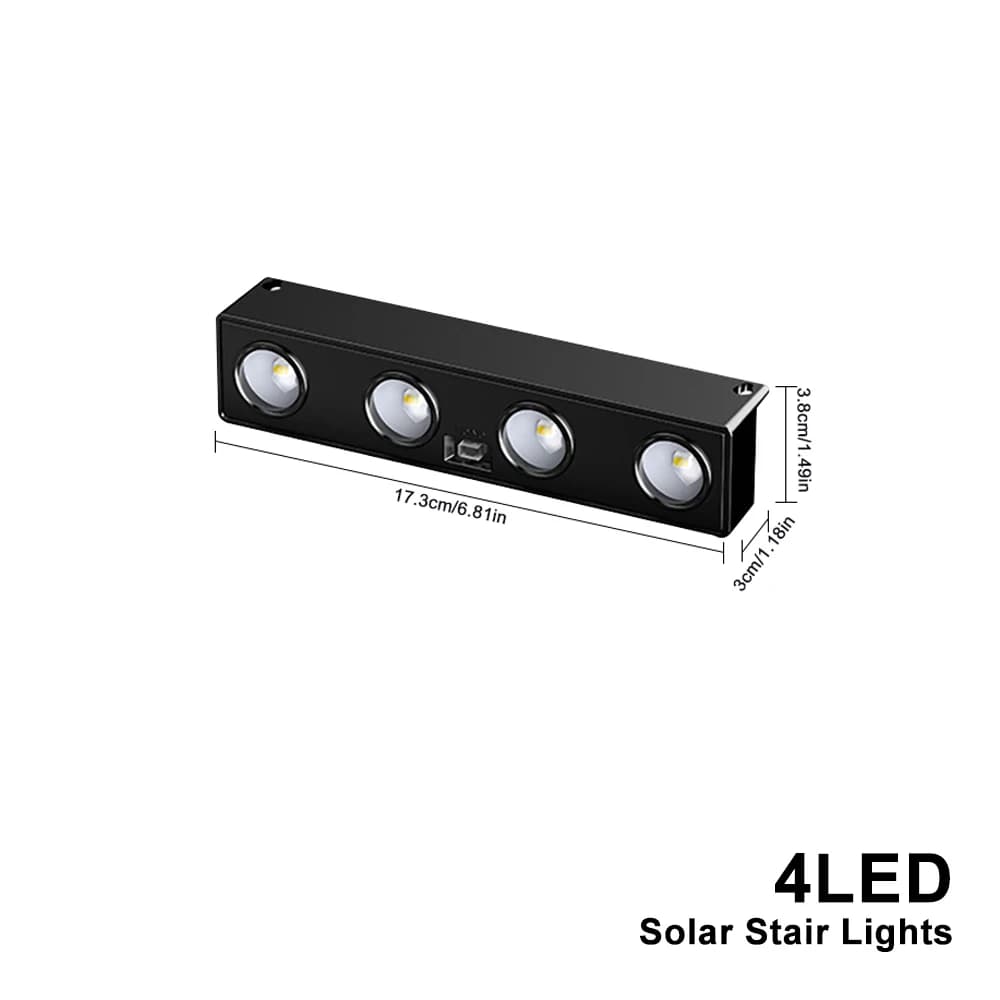 Lampes solaires pour clôture 4/8 LED, éclairage extérieur IP65 étanche, lampes murales, lampes pour