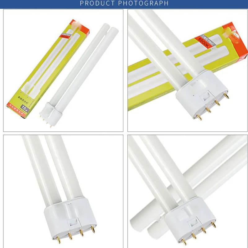 Lampes fluorescentes 220V pour fête, tubes de lampe de bureau à quatre broches, lumières de protecti