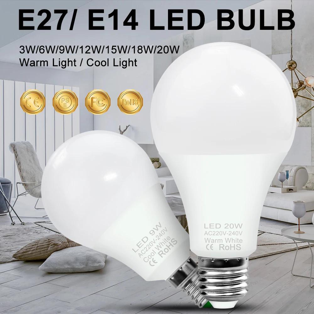 Ampoule LED 220V E27 lampe à maïs lumière blanche chaude LED lustres ampoule 240V projecteur LED Lampara 3W 6W 9W 12W 15W 18W 20W pour la maison