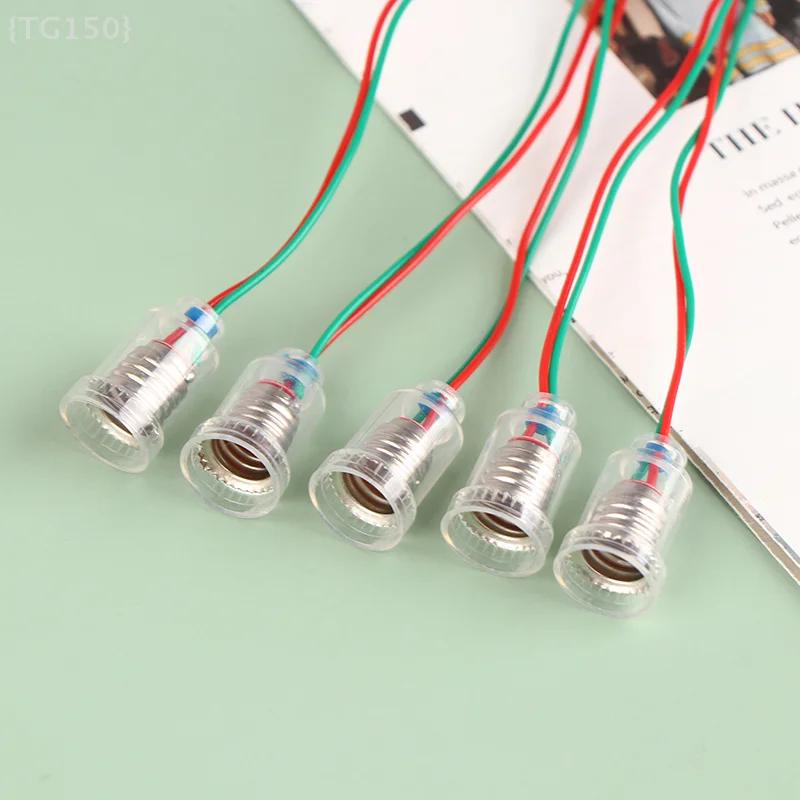【Ja】Support de lampe à vis E10 à 5 pièces avec fil - Petite douille pour circuits DIY, expériences scientifiques et éclairage de modèles