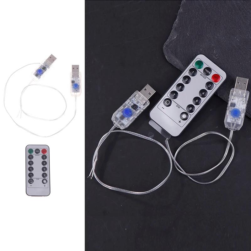 Bandes Lumineuses LED avec Télécommande, Circuit Imprimé USB, Équipement de Décoration pour Éclairage de ixde Noël à Domicile, 4.5V