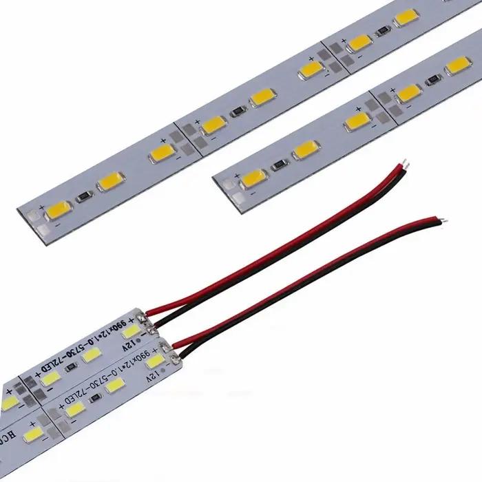 5 pièces 18CM 30CM 50CM 12V 24v LED cuisine sous armoire bande lumineuse rigide barre placard Tube l