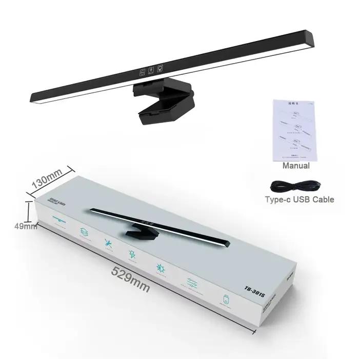 Barre lumineuse pour moniteur d'ordinateur, lampe de bureau USB, lumière de lecture d'étude, lampe d