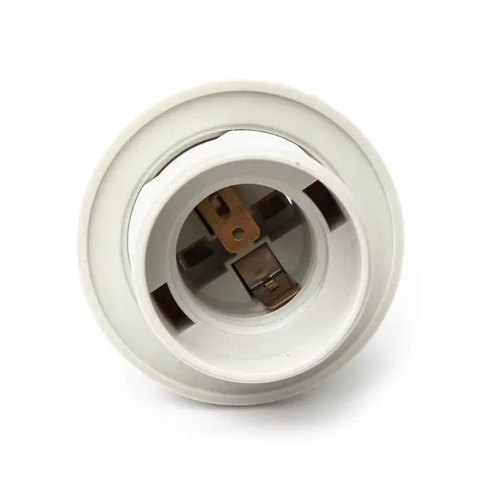 Support d'ampoule LED Edison E14, douille à capuchon à vis, 250V, 4A, pipeline, blanc, noir, demi-de
