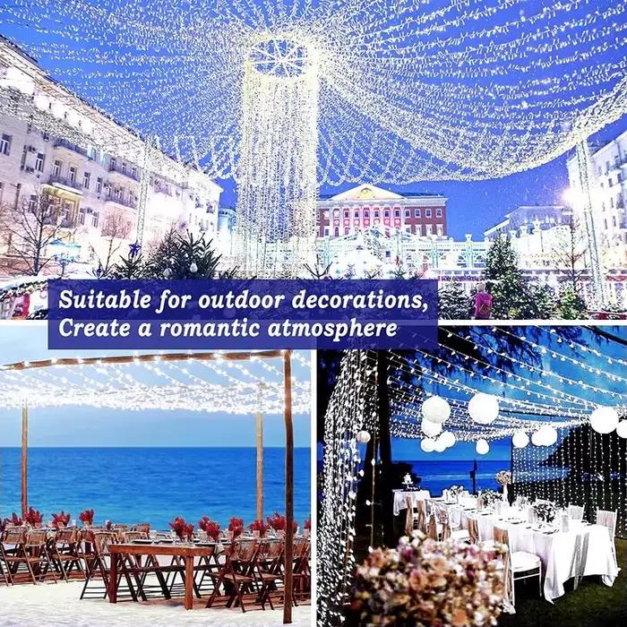 330LED extérieur Led solaire chaîne lumières fée lumière solaire alimenté guirlande lumières 8 Mode
