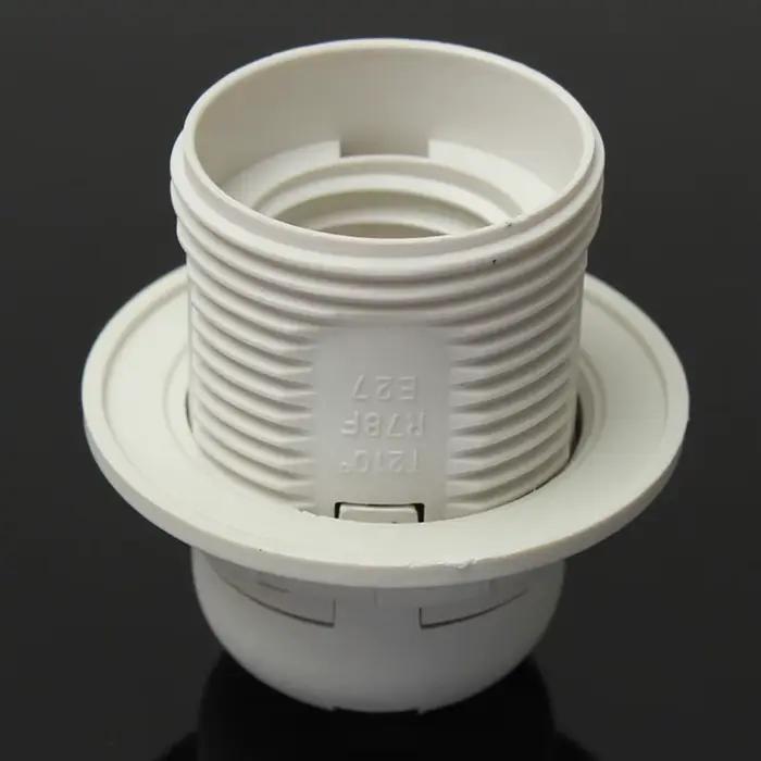 Support d'ampoule LED Edison E14, douille à capuchon à vis, 250V, 4A, pipeline, blanc, noir, demi-de
