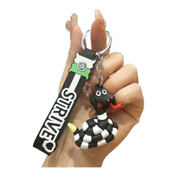 Mignon Animal pingouin lumière LED avec son porte-clés porte-clés torche cadeau de noël porte-clés p