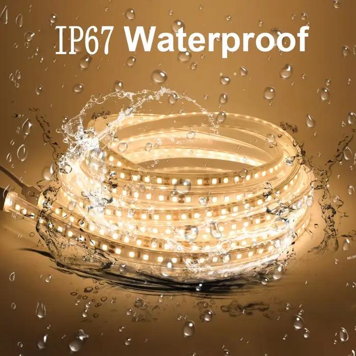Bande lumineuse LED Flexible SMD2835, 12V 24V, 120 diodes/m, étanche IP67, blanc/blanc naturel, 4000