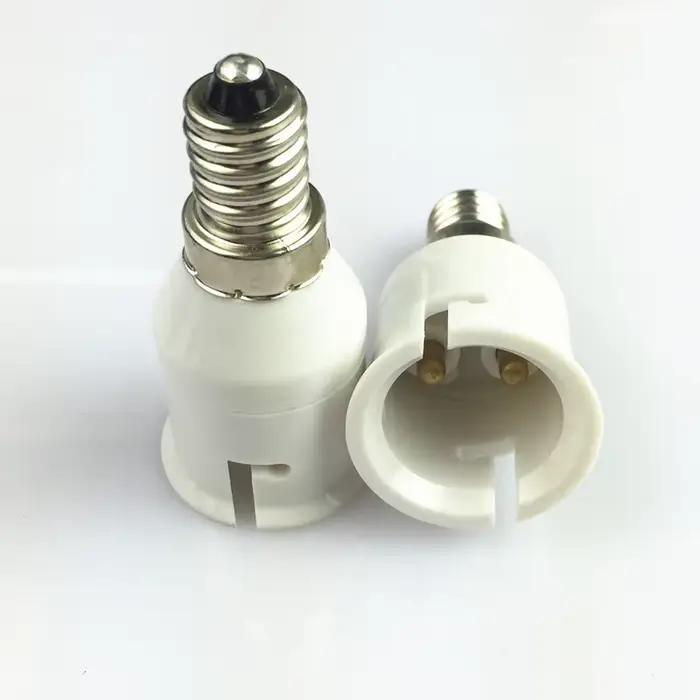 Support de lampe Led blanc E14 à B22, convertisseur de douille d'ampoule à vis, Bases de lampe à éco