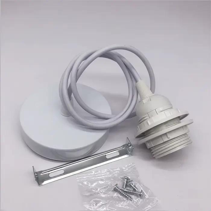 Vintage 3 tête E27 Base pleine dent support de lampe industriel suspendu fil suspension lampe forme