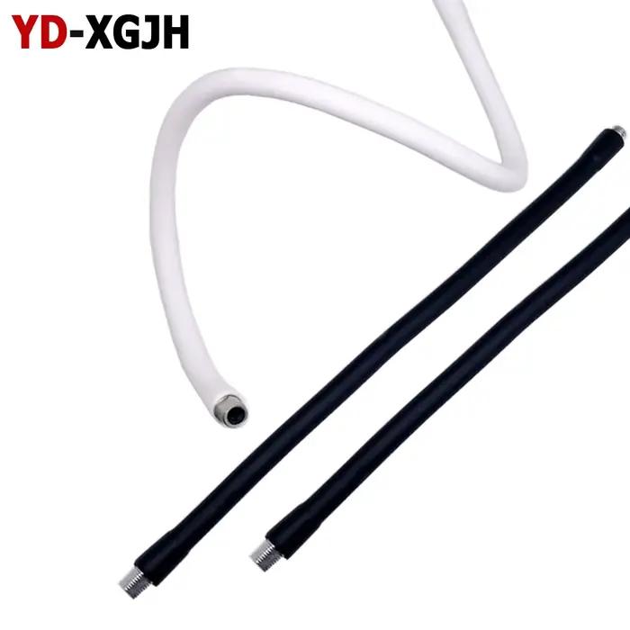 Dia 8 10 12mm argent, noir M8 M10 LED support de lampe Flexible Silicone LED Tube à col de cygne Tub