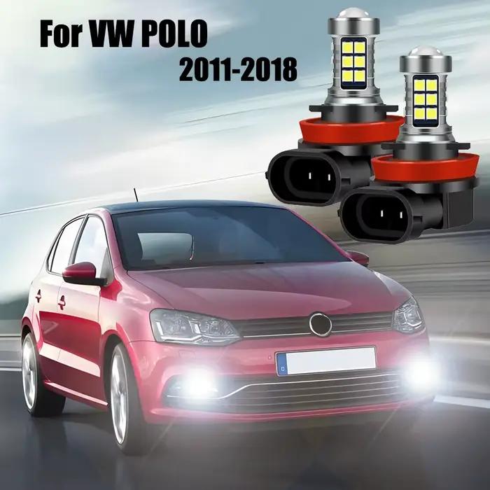 Ampoules antibrouillard led pour voiture, 2 pièces, accessoires pour VW Volkswagen POLO 6R MK6 2011