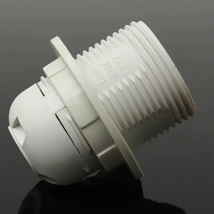 Support d'ampoule LED Edison E14, douille à capuchon à vis, 250V, 4A, pipeline, blanc, noir, demi-de