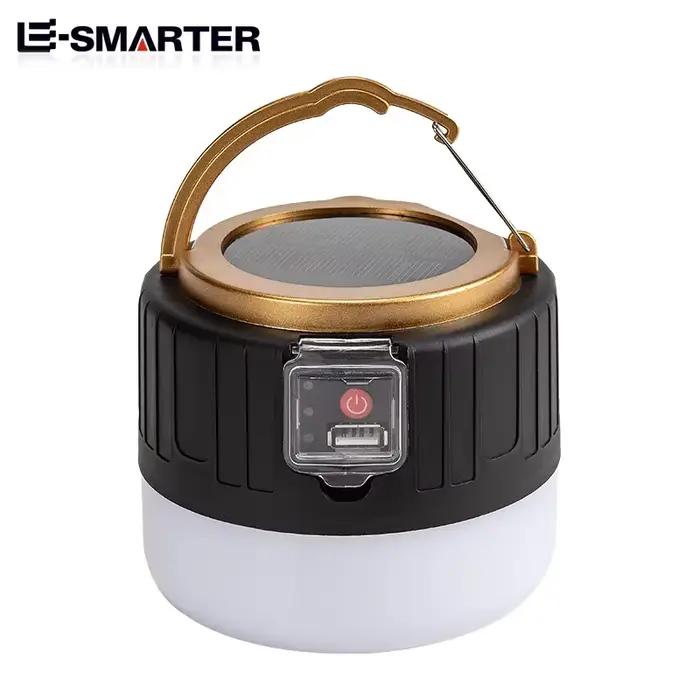 Lampes de Camping LED solaires extérieures, lanternes portables rechargeables par USB, lumières de s