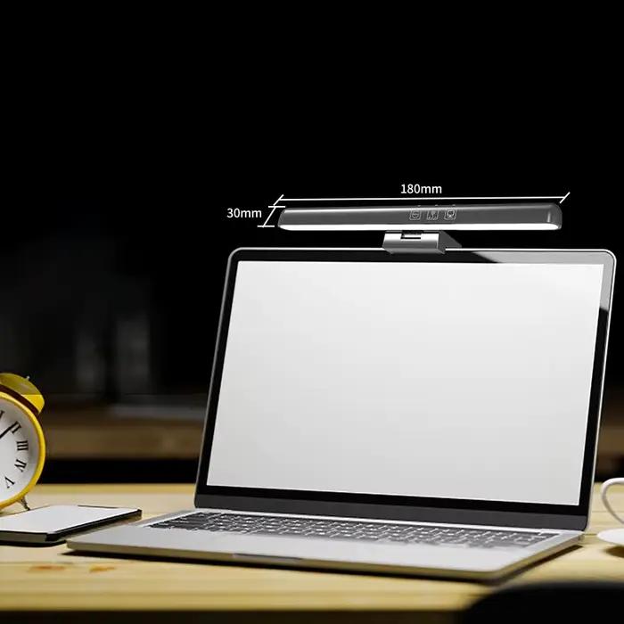 Lampe de bureau à écran LED pour la protection des yeux, gradation en continu, veilleuses USB, monit
