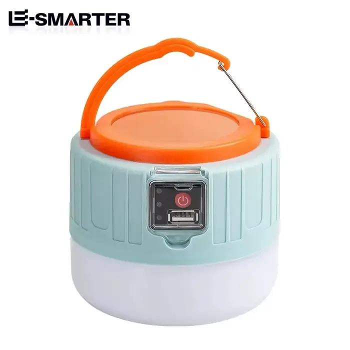 Lampes de camping solaires à LED pour l'extérieur, lanternes portables rechargeables par USB, éclair