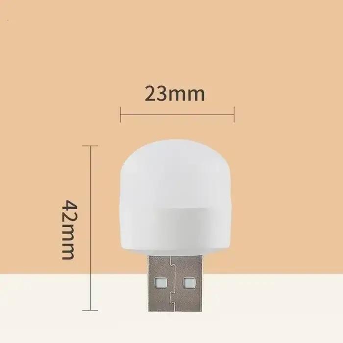 50/1 pièces Mini USB veilleuse blanc chaud Protection des yeux livre lampe de lecture prise USB ordi