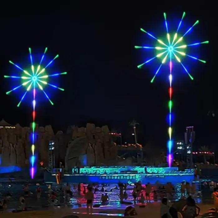 Bande lumineuse LED pour feu d'artifice rvb, 5V, Bluetooth, télécommande 24 touches, USB WS2812, cou