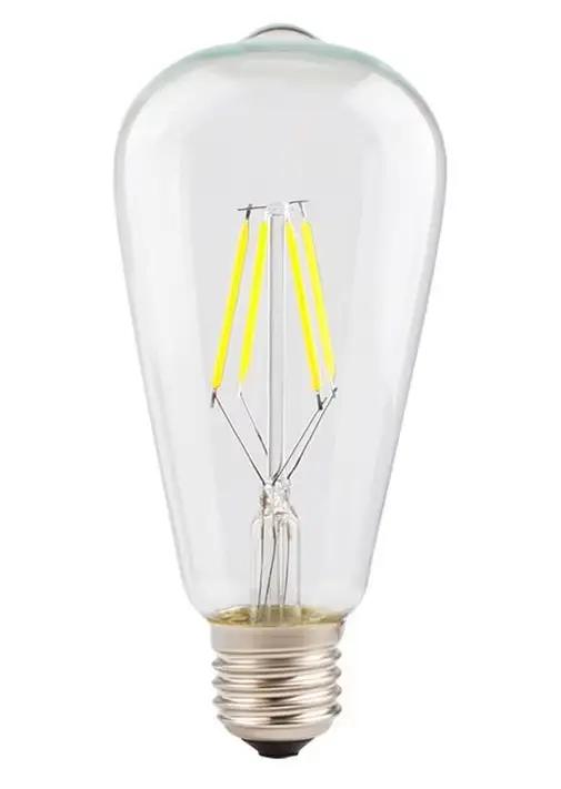 Ampoules LED à Filament Edison, variateur ST64 E27 4W, variable 220V, rouge, vert, jaune, blanc chau