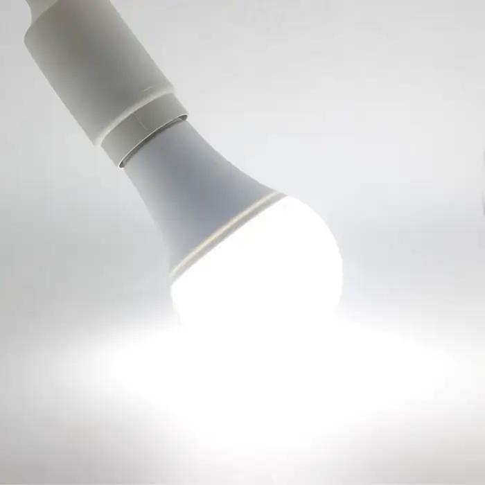 VzzUoo LED E27 capteur de contrôle de la lumière ampoule 12W 9W 7W AC85-265V jour veilleuse Auto ON