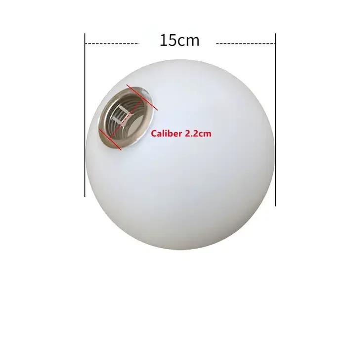 Abat-jour en verre transparent simple moderne, blanc laiteux, lustre en verre, accessoires en verre,