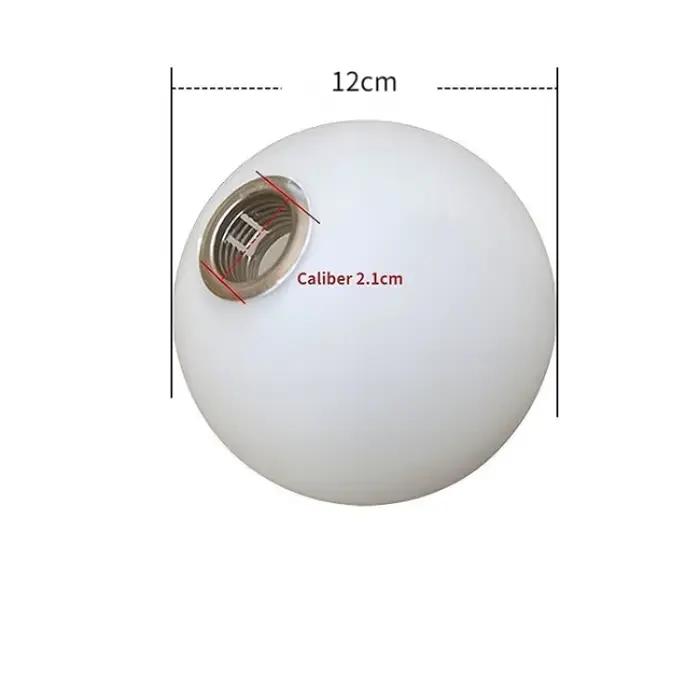 Abat-jour en verre transparent simple moderne, blanc laiteux, lustre en verre, accessoires en verre,