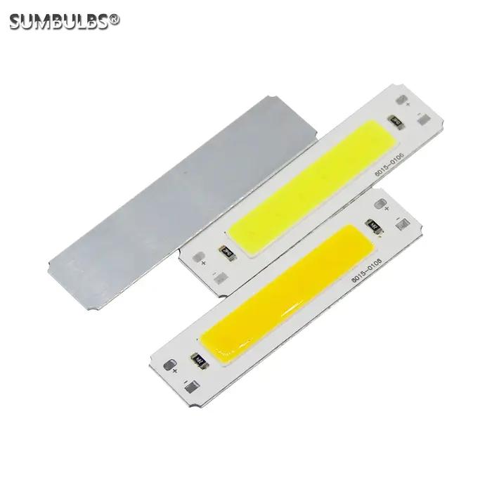 SUMBULBS 5V entrée cob led ampoule bande source de lumière pour bricolage USB led éclairage 2W 60*15