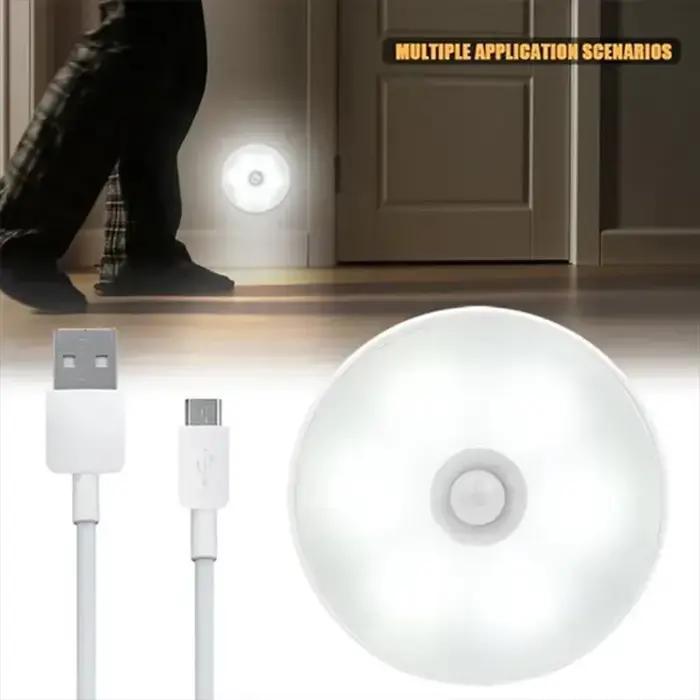Veilleuse LED à capteur de mouvement PIR, aste par USB, lampe sans fil pour armoire de cuisine, lamp