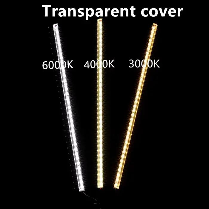 1-20 pièces LED bande rigide DC12V 50CM 20 pouces SMD5730 36LED s en forme de U/V plat LED canal en