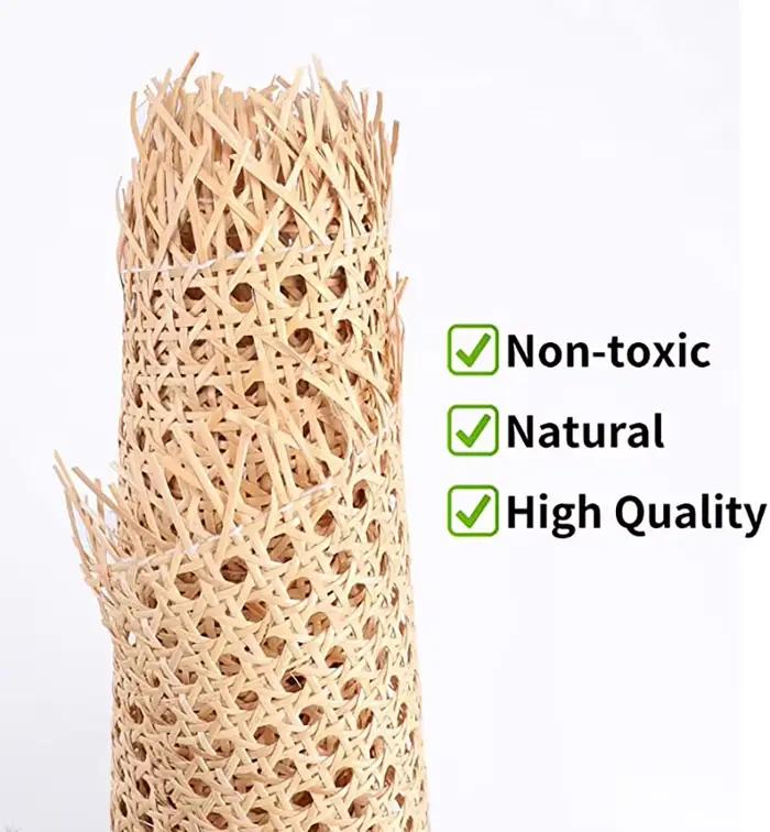 Ruban de Rotin Tressé en Maille Ouverte, pour Meubles, Chaises, Armoires, Ceilin, 15.7 Pouces de Lar