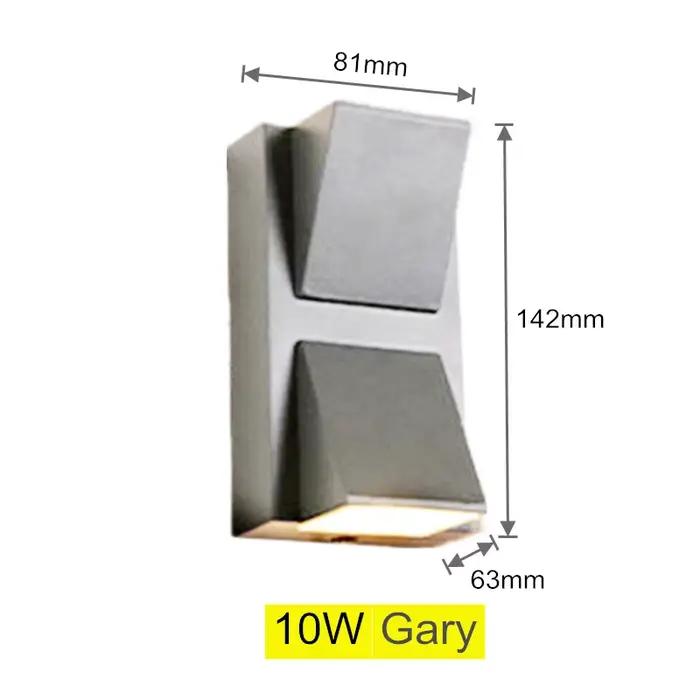 5W 10W moderne simple créatif extérieur étanche applique LED cour lampes porte lampe terrasse balcon