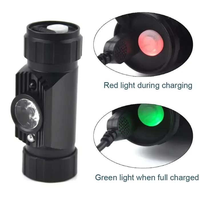 BORUiT 020 capteur de mouvement LED phare 1000LM type-c phare Rechargeable étanche Camping chasse tê