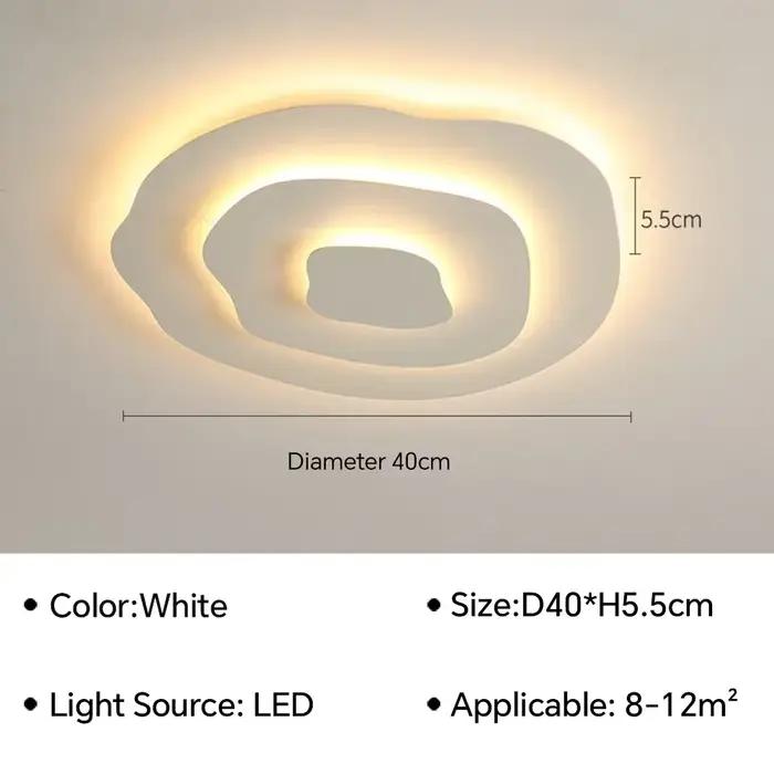 Plafond moderne à LEDs lampe pour salon salle à manger étude chambre géométrie plafonniers intérieur