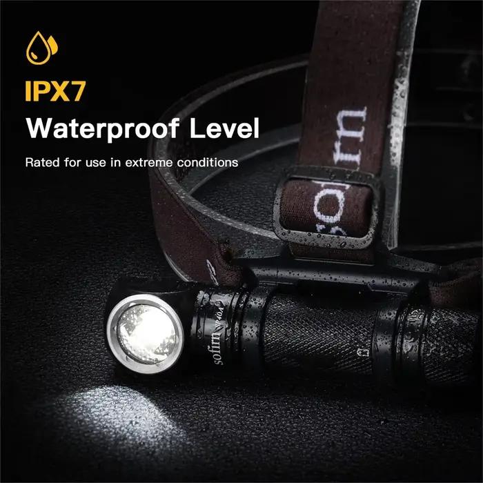Sofirn-SP40A LH351D 18650 lampe frontale Rechargeable TIR optique lentille USB C 1200lm lampe de poc