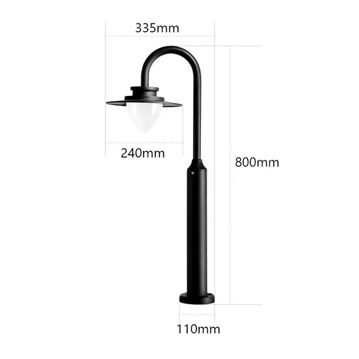 Lampe de pelouse nordique simple, design indépendant, éclairage paysager extérieur, lampe de jardin,