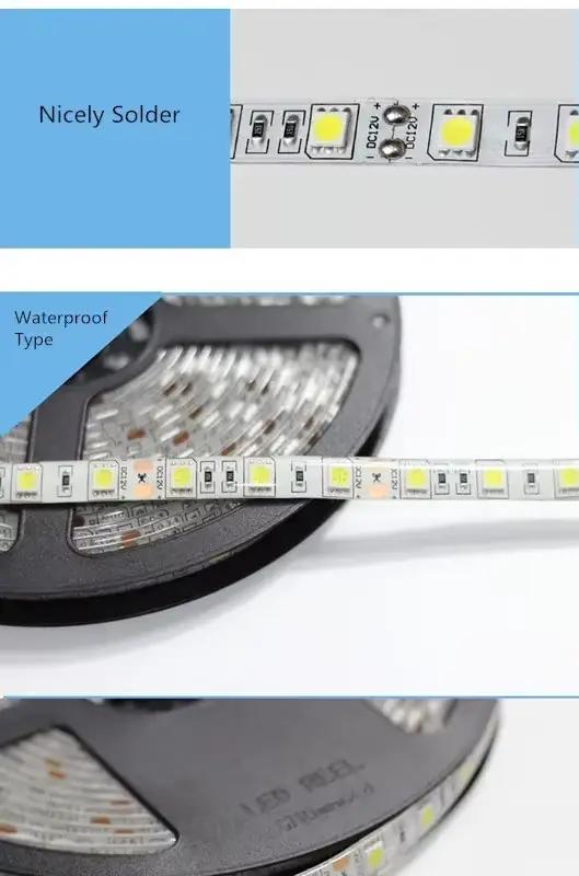 DC 5 V USB LED bandes 2835 blanc chaud LED bande lumineuse TV fond éclairage bande décor à la maison
