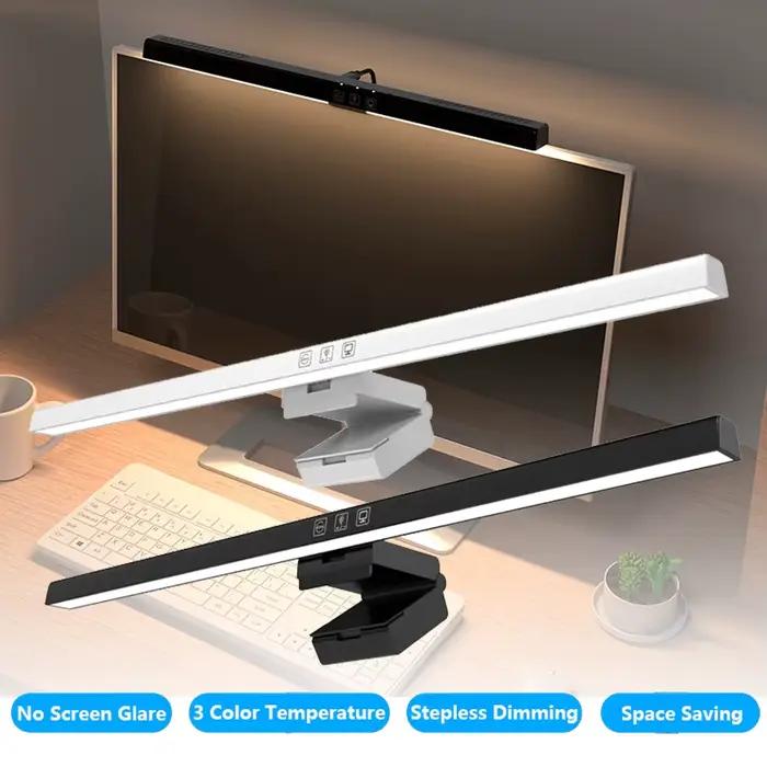 Barre lumineuse pour moniteur d'ordinateur, lampe de bureau USB, lumière de lecture d'étude, lampe d