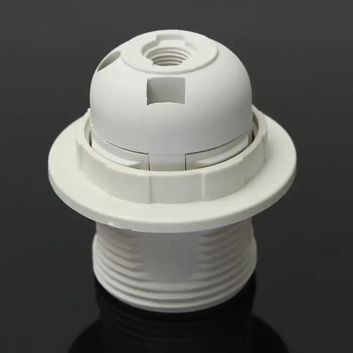 Support d'ampoule LED Edison E14, douille à capuchon à vis, 250V, 4A, pipeline, blanc, noir, demi-de