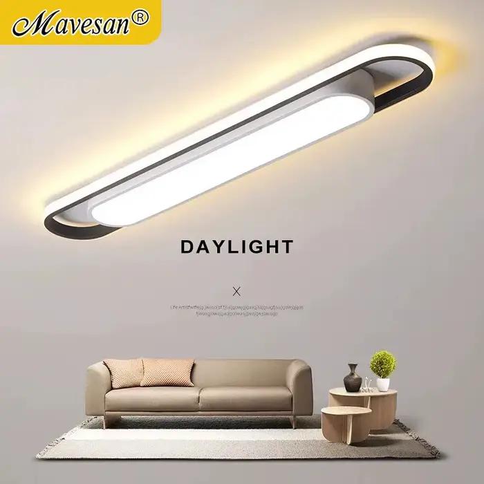 Allée LED Plafonnier Rectangulaire Maison Plafond Lustre Chambre Cuisine Décor Lampe Moderne Éclaira