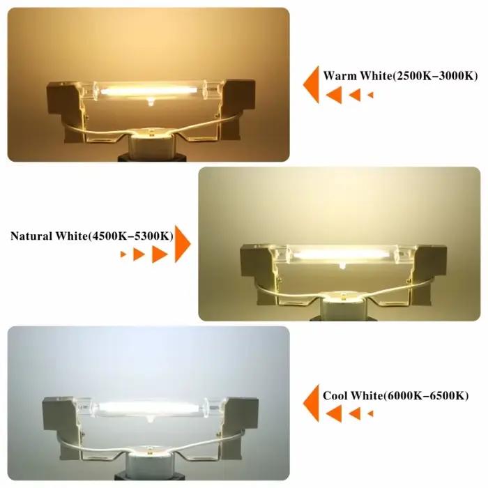 Nouvelle ampoule LED R7S 118MM 50W, projecteur super lumineux et puissant, 78mm118mm AC220V 110V, la