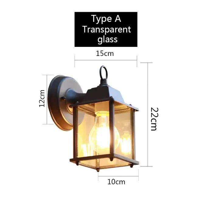 Style européen rétro mur LED lampe Villa maison extérieure éclairage étanche décoration applique mur