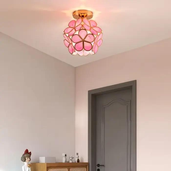 Plafonniers LED modernes nordiques, lampe, pétale acrylique, appartements, loft, étude, allée, coulo