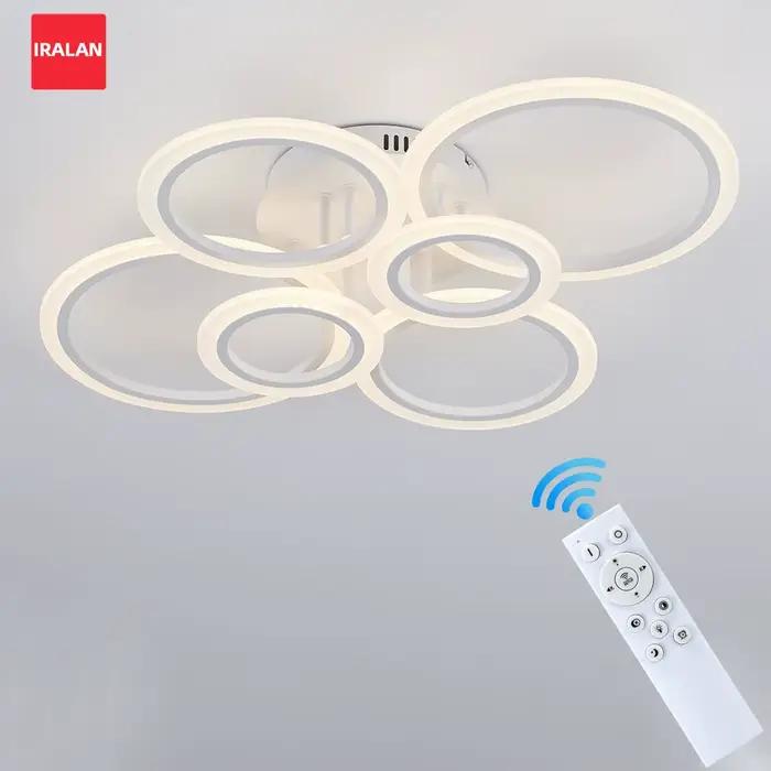 Lustre LED moderne éclairage à la maison anneau plafonnier lustre salon chambre éclairage lustre pla