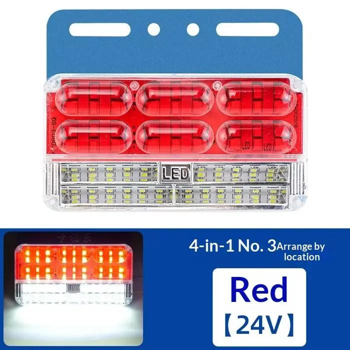 Feux latéraux de camion à LED, 7 rangées, super lumineux, faible consommation d'énergie, pour camion