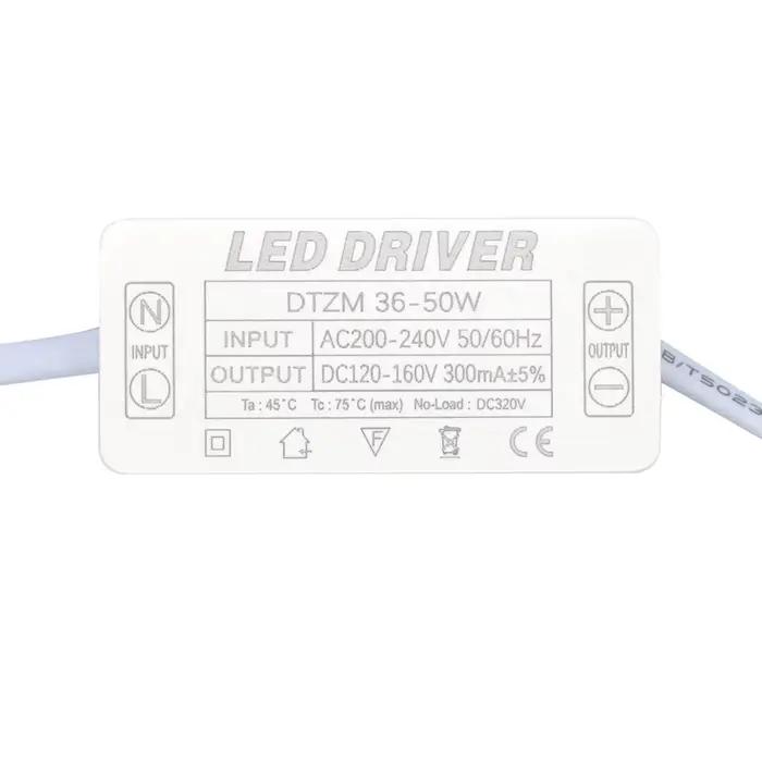 Pilote LED, transformateur de lumière à courant Constant 300mA 8w-25w 18w-36w 36w-50w AC200-240V pou